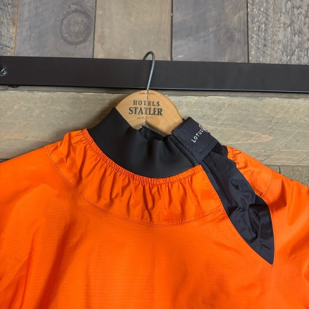 Patagonia Lotus Designs neon orange paddling jacket Size Medium